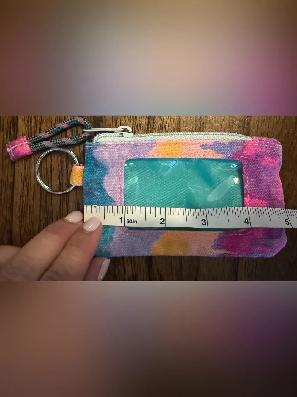 Kavu Stirling Wallet Tie-Dye in Teal, Yellow, Pink, Purple